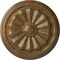 Ekena Millwork Olivia Ceiling Medallion (Fits Canopies up to 2 1/8"), Hnd-Painted Rubbed Bronze, 7 7/8"OD x 1 1/8"P CM07OLRZS - alternate 1